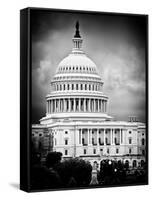 The Capitol Building, US Congress, Washington D.C, District of Columbia, White Frame-Philippe Hugonnard-Framed Stretched Canvas