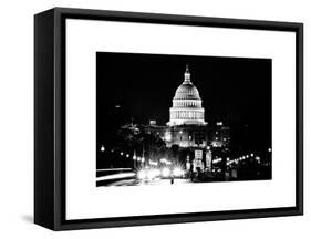 The Capitol Building, US Congress, Washington D.C, District of Columbia, White Frame-Philippe Hugonnard-Framed Stretched Canvas