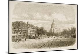 The Capitol Building, Washington Dc, C.1880-Reverend Samuel Manning-Mounted Giclee Print