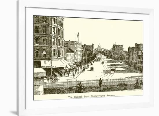 The Capitol, from Pennsylvania Avenue-null-Framed Giclee Print