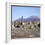 The Capitol from the Forum with Vesuvius Beyond, Pompeii, Italy-CM Dixon-Framed Photographic Print