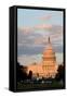 The Capitol in Washington DC at Dusk, Seen from the National Mall-1photo-Framed Stretched Canvas