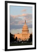 The Capitol in Washington DC at Dusk, Seen from the National Mall-1photo-Framed Photographic Print