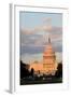 The Capitol in Washington DC at Dusk, Seen from the National Mall-1photo-Framed Photographic Print