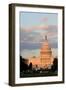 The Capitol in Washington DC at Dusk, Seen from the National Mall-1photo-Framed Photographic Print