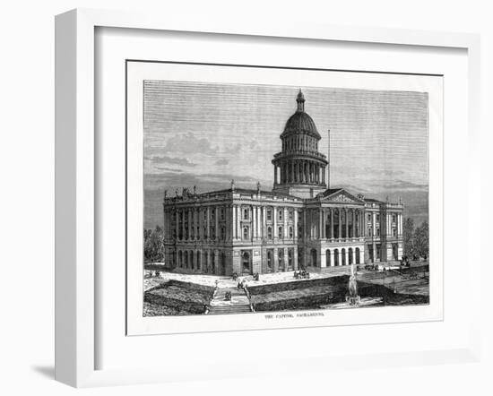The Capitol, Sacramento, California, USA, 1877-null-Framed Giclee Print
