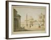 The Capitol, Set Design for 'Titus', by Wolfgang Amadeus Mozart-Friedrich Beuther-Framed Giclee Print