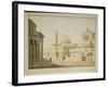 The Capitol, Set Design for 'Titus', by Wolfgang Amadeus Mozart-Friedrich Beuther-Framed Giclee Print