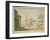 The Capitol, Set Design for 'Titus', by Wolfgang Amadeus Mozart-Friedrich Beuther-Framed Giclee Print