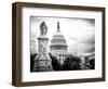 The Capitol, US Congress, Washington D.C, District of Columbia, Black and White Photography-Philippe Hugonnard-Framed Photographic Print