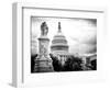The Capitol, US Congress, Washington D.C, District of Columbia, Black and White Photography-Philippe Hugonnard-Framed Photographic Print