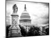 The Capitol, US Congress, Washington D.C, District of Columbia, Black and White Photography-Philippe Hugonnard-Mounted Photographic Print