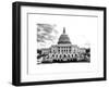 The Capitol, US Congress, Washington D.C, District of Columbia, White Frame, Full Size Photography-Philippe Hugonnard-Framed Art Print