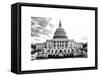 The Capitol, US Congress, Washington D.C, District of Columbia, White Frame, Full Size Photography-Philippe Hugonnard-Framed Stretched Canvas