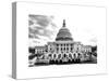 The Capitol, US Congress, Washington D.C, District of Columbia, White Frame, Full Size Photography-Philippe Hugonnard-Stretched Canvas