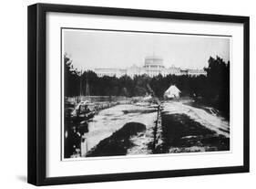 The Capitol Without its Dome, Washington DC, USA, C1858-MATHEW B BRADY-Framed Giclee Print