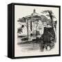 The Capitoline Hill, from the Tiber, Rome and its Environs, Italy, 19th Century-null-Framed Stretched Canvas