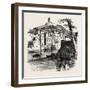 The Capitoline Hill, from the Tiber, Rome and its Environs, Italy, 19th Century-null-Framed Giclee Print