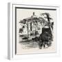 The Capitoline Hill, from the Tiber, Rome and its Environs, Italy, 19th Century-null-Framed Giclee Print