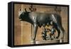 The Capitoline Wolf, Bronze-null-Framed Stretched Canvas