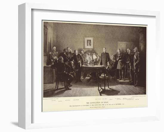 The Capitulation of Sedan-Anton Alexander von Werner-Framed Giclee Print