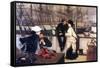 The Captain and His Girl-James Tissot-Framed Stretched Canvas