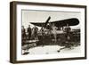 The Captain of the Italian Piazza with His Bleriot Airplane-null-Framed Giclee Print