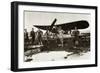 The Captain of the Italian Piazza with His Bleriot Airplane-null-Framed Giclee Print