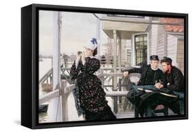 The Captain's Daughter-James Tissot-Framed Stretched Canvas