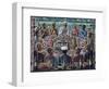 The Captain's Table, 2021 (Tinted Gesso on Canvas & Wood)-PJ Crook-Framed Giclee Print