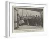 The Captain, Some Passengers, and Stewards of the Elbe at a Concert on Deck-null-Framed Giclee Print