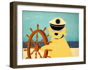 The Captain Yellow-Stephen Huneck-Framed Giclee Print