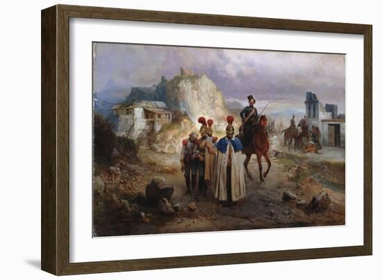 The Captive French Men in 1814, 1885-Gottfried Willewalde-Framed Giclee Print