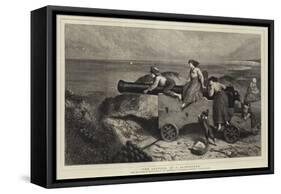 The Capture of a 32-Pounder-Myles Birket Foster-Framed Stretched Canvas