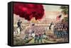 The Capture of Atlanta by the Union Army, 2nd September, 1864-Currier & Ives-Framed Stretched Canvas