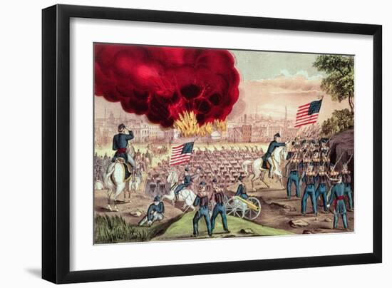 The Capture of Atlanta by the Union Army, 2nd September, 1864-Currier & Ives-Framed Giclee Print