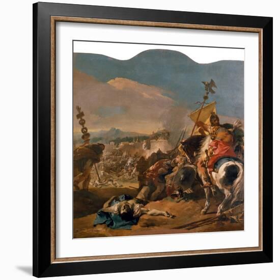 The Capture of Carthage, 1725-29-Giovanni Battista Tiepolo-Framed Giclee Print