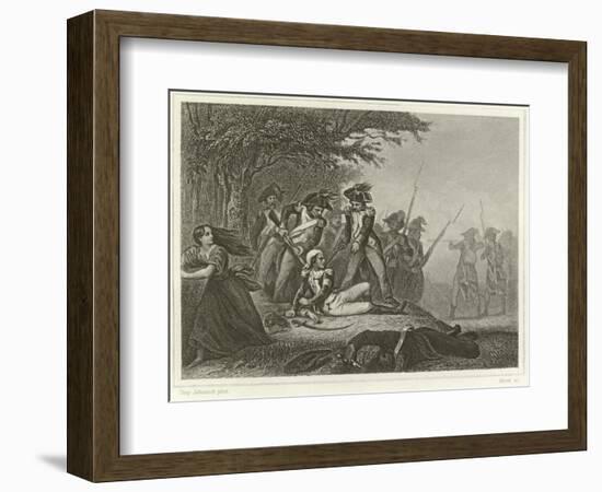 The Capture of Charette-Tony Johannot-Framed Giclee Print