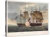 The Capture of Chesapeake, June 1st 1813, engraved by Bailey for J. Jenkins's 'Naval Achievements'-Thomas Whitcombe-Stretched Canvas