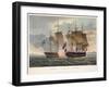 The Capture of Chesapeake, June 1st 1813, engraved by Bailey for J. Jenkins's 'Naval Achievements'-Thomas Whitcombe-Framed Giclee Print