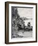 The Capture of Elizabeth and Frances Galloway, Published in Harper's Magazine, June 1887-Howard Pyle-Framed Giclee Print