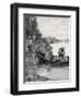 The Capture of Elizabeth and Frances Galloway, Published in Harper's Magazine, June 1887-Howard Pyle-Framed Giclee Print