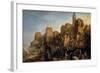 The Capture of Jerusalem by Jacques De Molay in 1299-Claude Jacquand-Framed Giclee Print