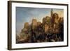 The Capture of Jerusalem by Jacques De Molay in 1299-Claude Jacquand-Framed Giclee Print