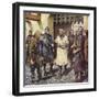 The Capture of King Stephen-Mike White-Framed Giclee Print