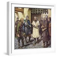 The Capture of King Stephen-Mike White-Framed Giclee Print