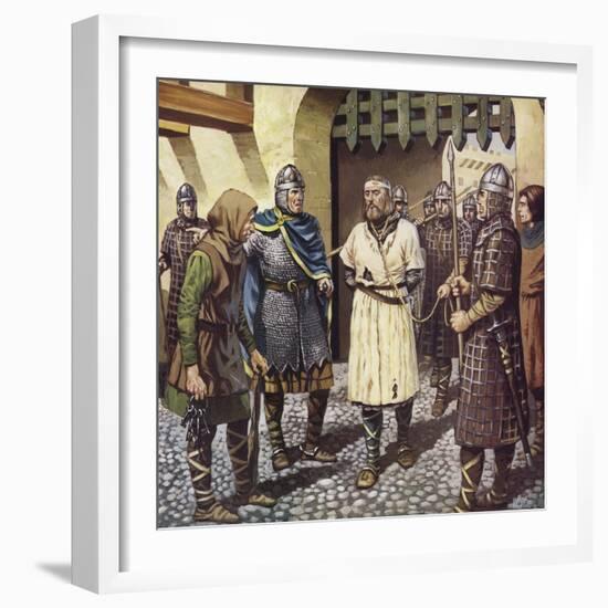 The Capture of King Stephen-Mike White-Framed Giclee Print