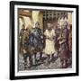 The Capture of King Stephen-Mike White-Framed Giclee Print