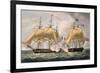 The Capture of La Clorinde, February 26th 1814, Engraved by Thomas Sutherland-Thomas Whitcombe-Framed Giclee Print