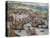 The Capture of La Goulette and Tunis by Charles V, 1535-Franz Hogenberg-Stretched Canvas